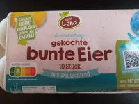 Gekochte bunte Eier