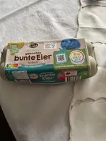 Gekochte, bunte Eier