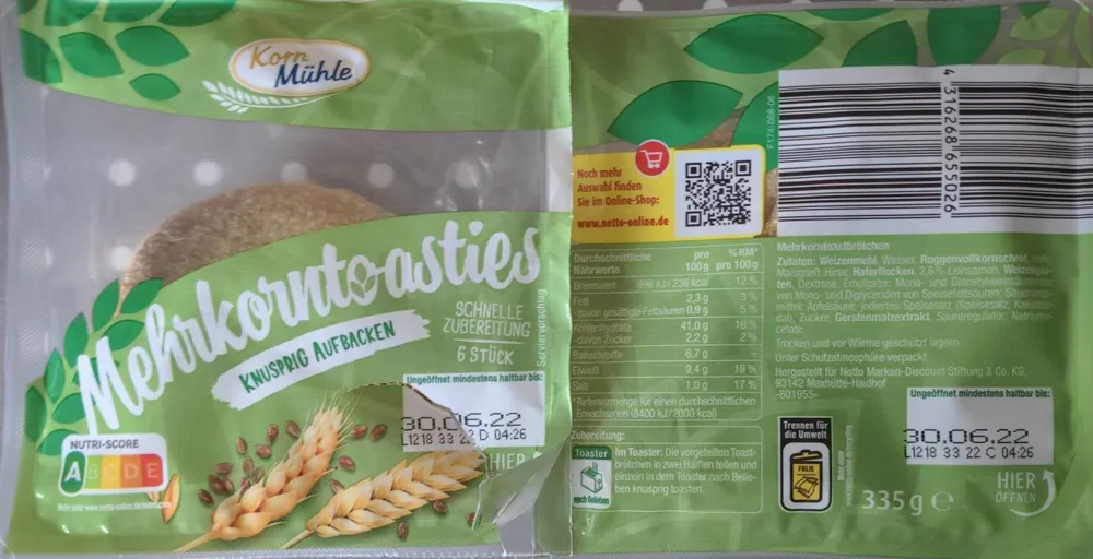 Mehrkorntoasties