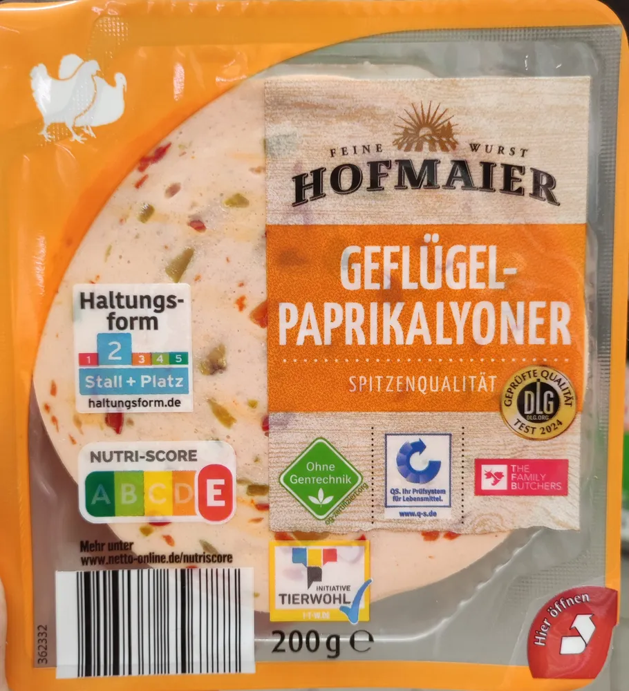 Geflügel-Paprikalyoner