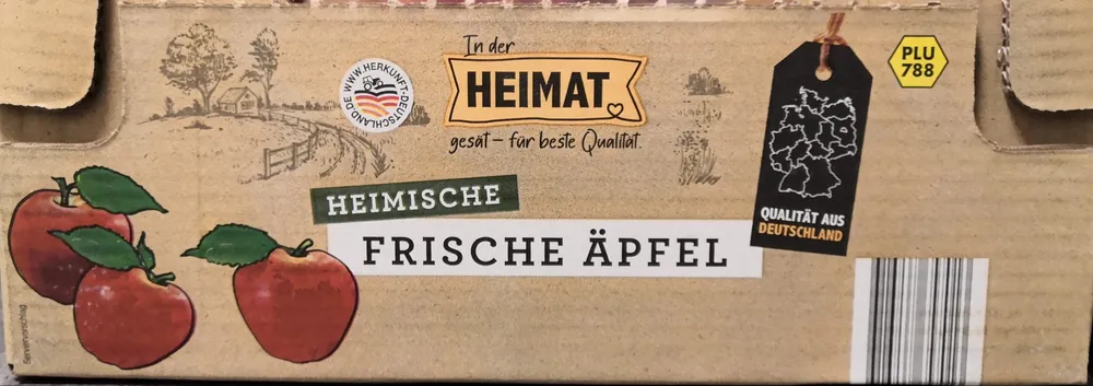 Heimische frische Äpfel