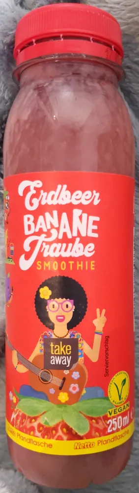 Smoothie - Erdbeer-Banane-Traube