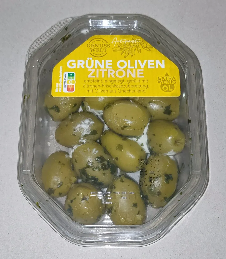 Grüne Oliven - Zitrone
