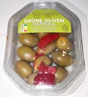 Grüne Oliven - Paprika