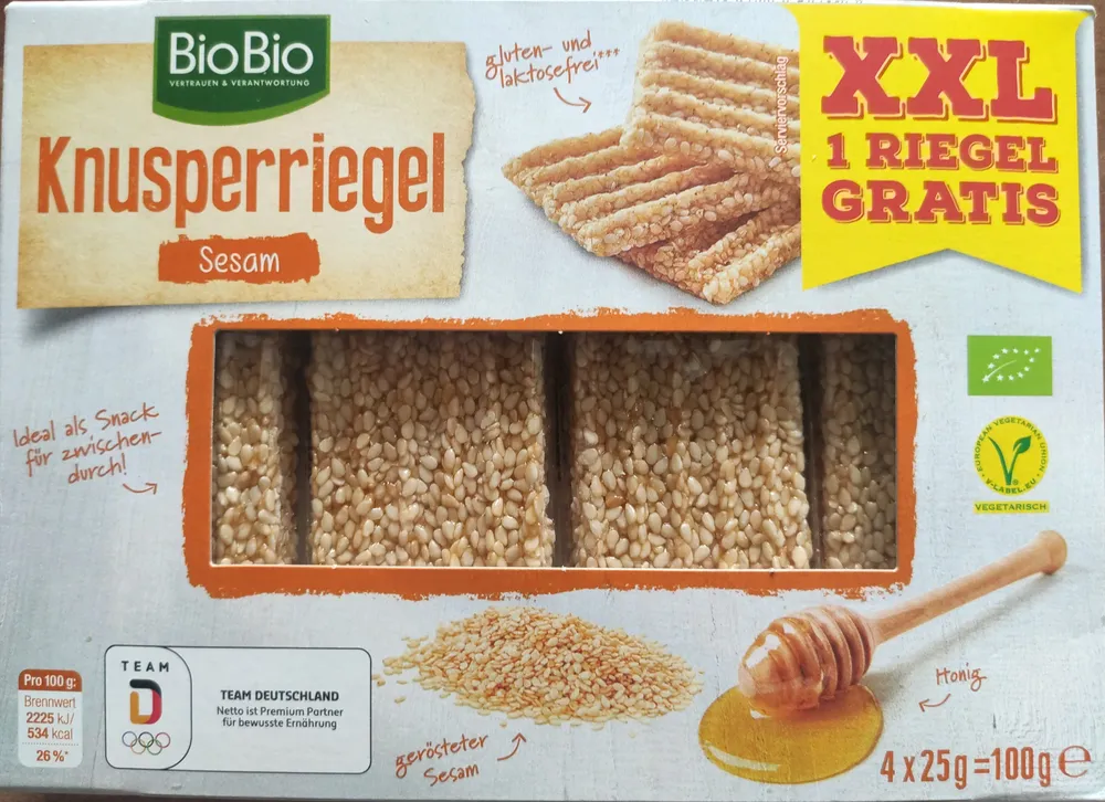 Knusperriegel Sesam