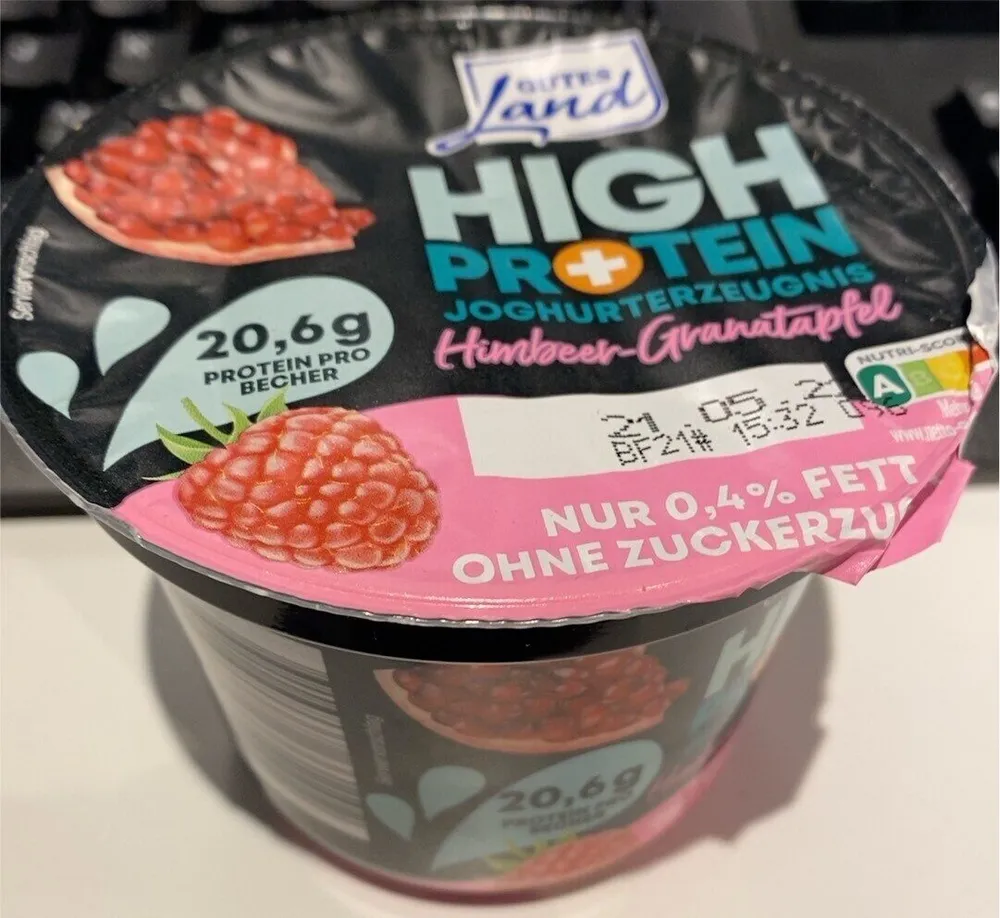 High Protein Himbeer-Granatapfel