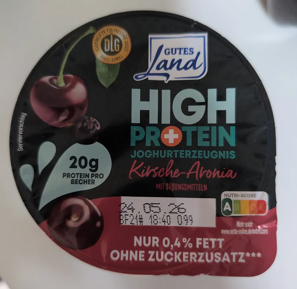 High Protein Joghurterzeugnis Kirsche-Aronia