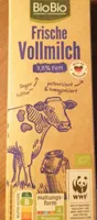 Frische Vollmilch 3,8% Fett