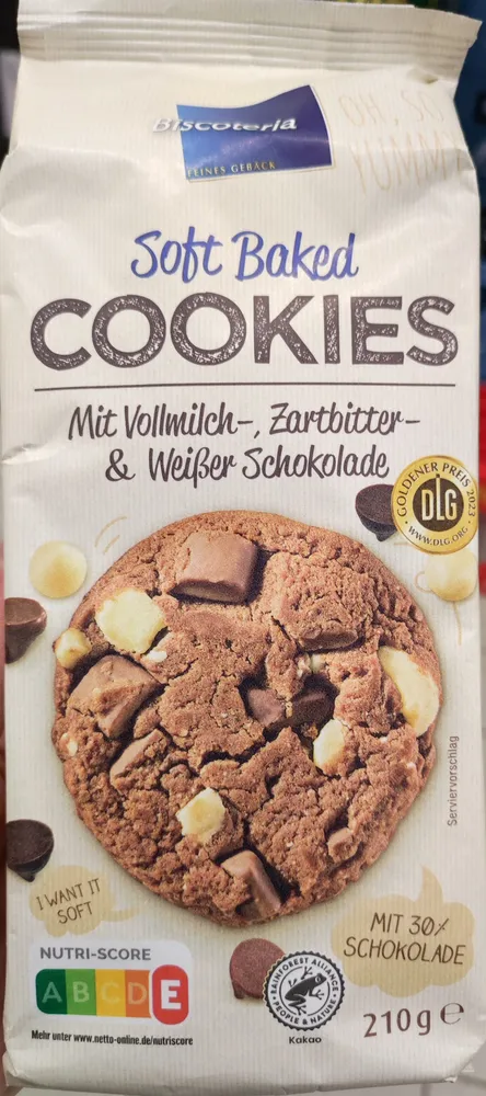 Soft baked cookies