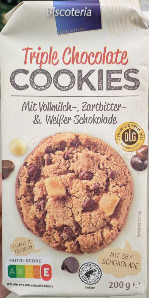 Triple Chocolate Cookies