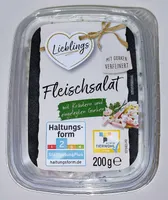Fleischsalat mit Kräutern und eingelegten Gurken