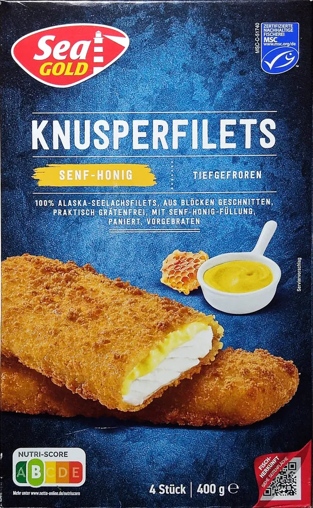 Knusperfilets - Senf-Honig
