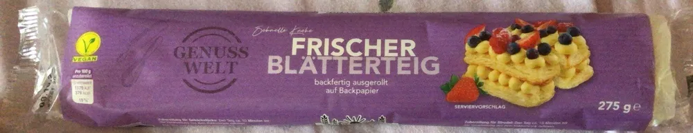 Frischer Blätterteig