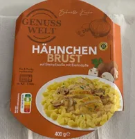 Hähnchenbrust auf Steinpilzsauce mit Eierknöpfle
