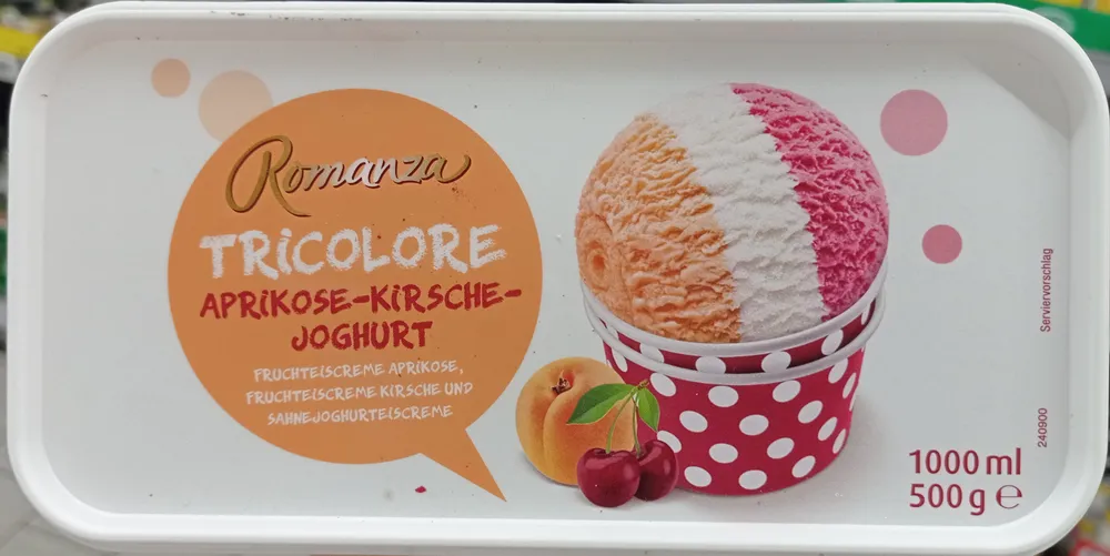 Tricolore Aprikose-Kirsche-Joghurt