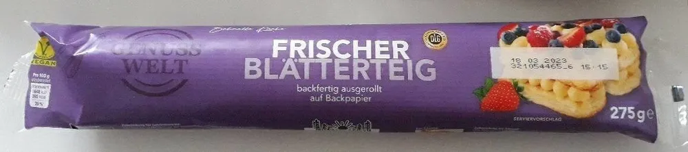 Frischer Blätterteig