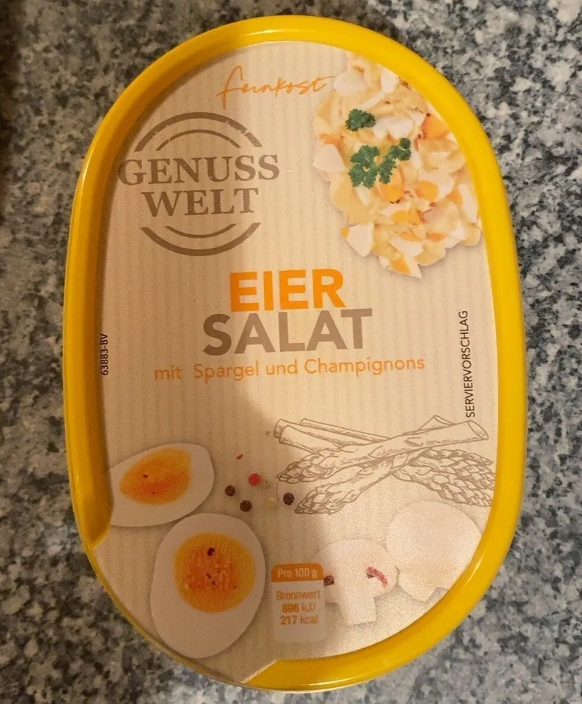 Eiersalat mit Spargel und Champignons