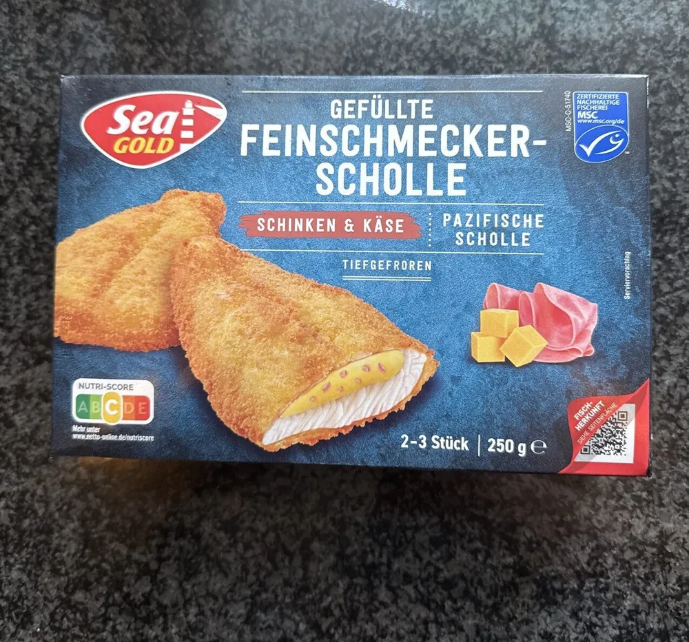 Gefüllte Feinschmeckerscholle (Schinken & Käse)