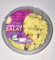 Couscous-Salat mit Paprika und Rosinen