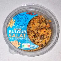 Roter Bulgursalat mit Süßkartoffel