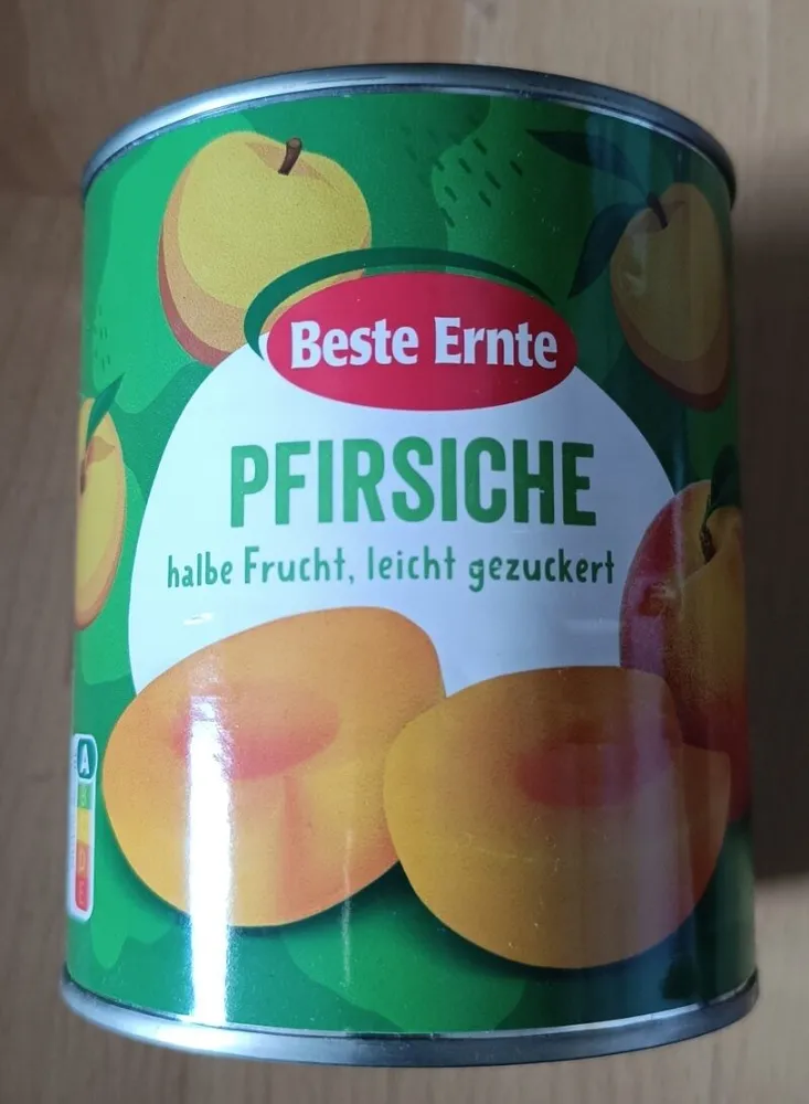 Pfirsiche - halbe Frucht, leicht gezuckert