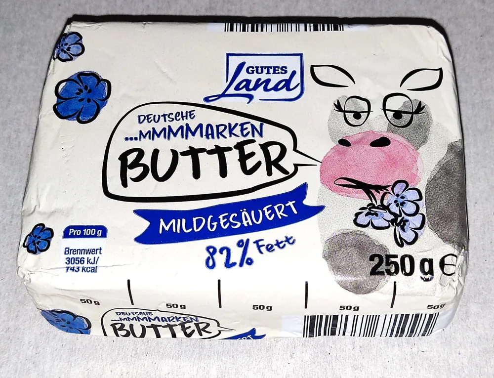 Deutsche Markenbutter - Mildgesäuert