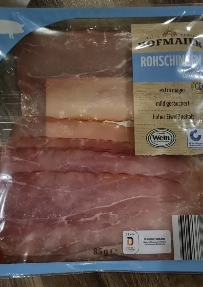 Rohschinken leicht