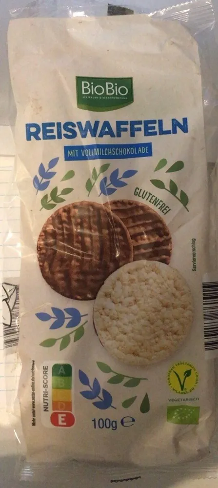 Reiswaffeln mit Vollmilchschokolade