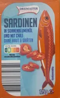 Sardinen in Sonnenblumenöl mit Chili