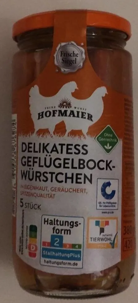 Delikatess geflügelbock-würstchen