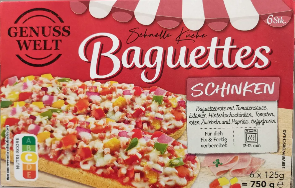 Baguettes Schinken