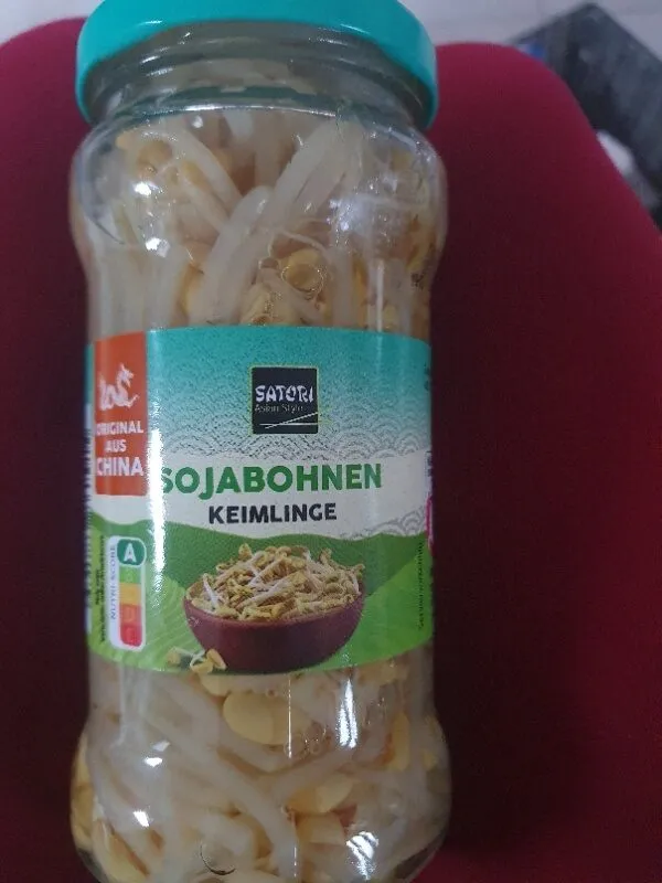 Sojabohnen Keimlinge