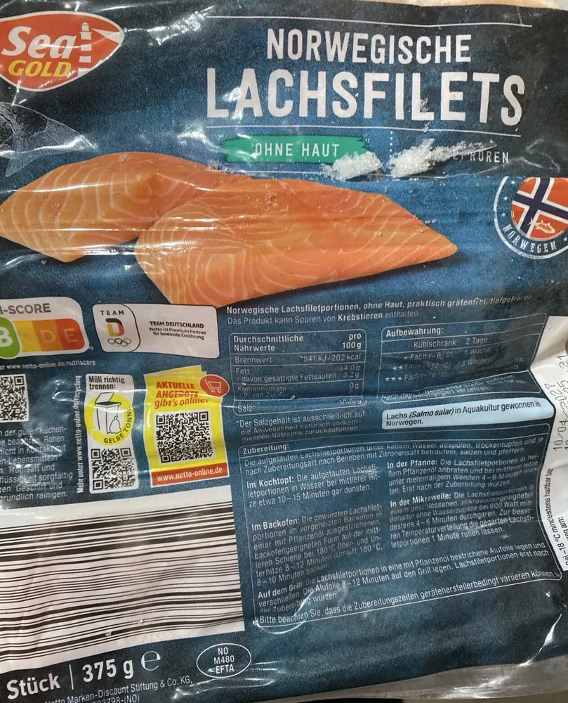 Norwegische Lachsfilets ohne Haut