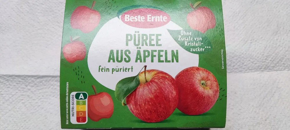 Püree aus Äpfeln fein püriert