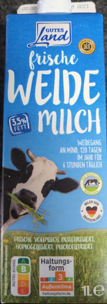 frische WEIDE MILCH