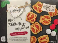 Mini Blätterteig Häppchen Tomate Mozzarella