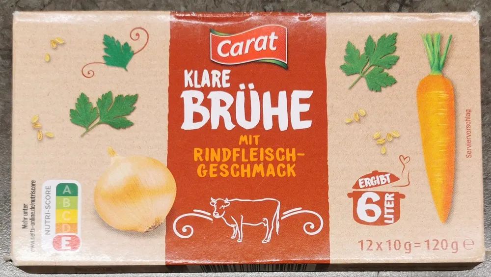 Klare Brühe mit Rindfleischgeschmack