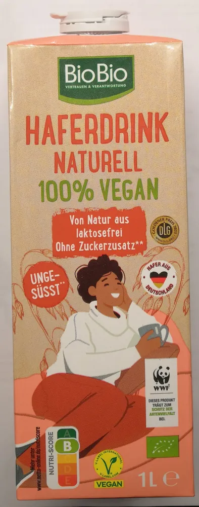 Haferdrink Naturell 100% Vegan