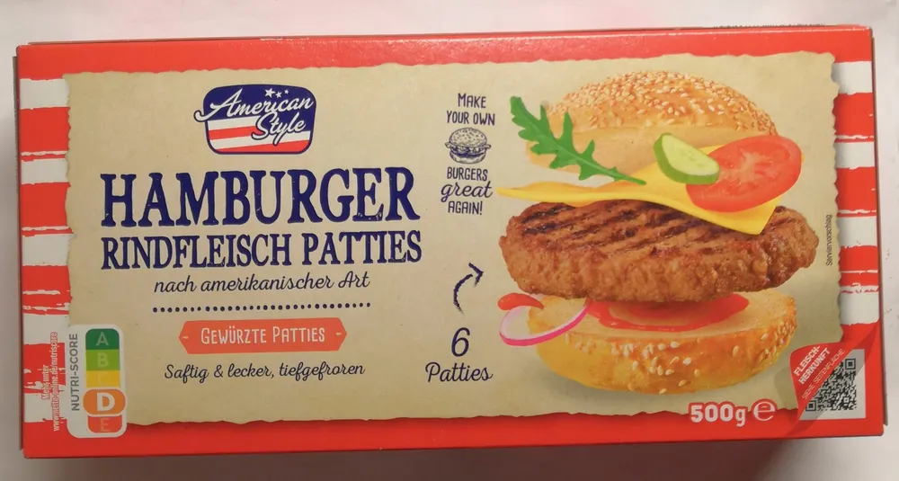 Hamburger Rindfleisch Patties