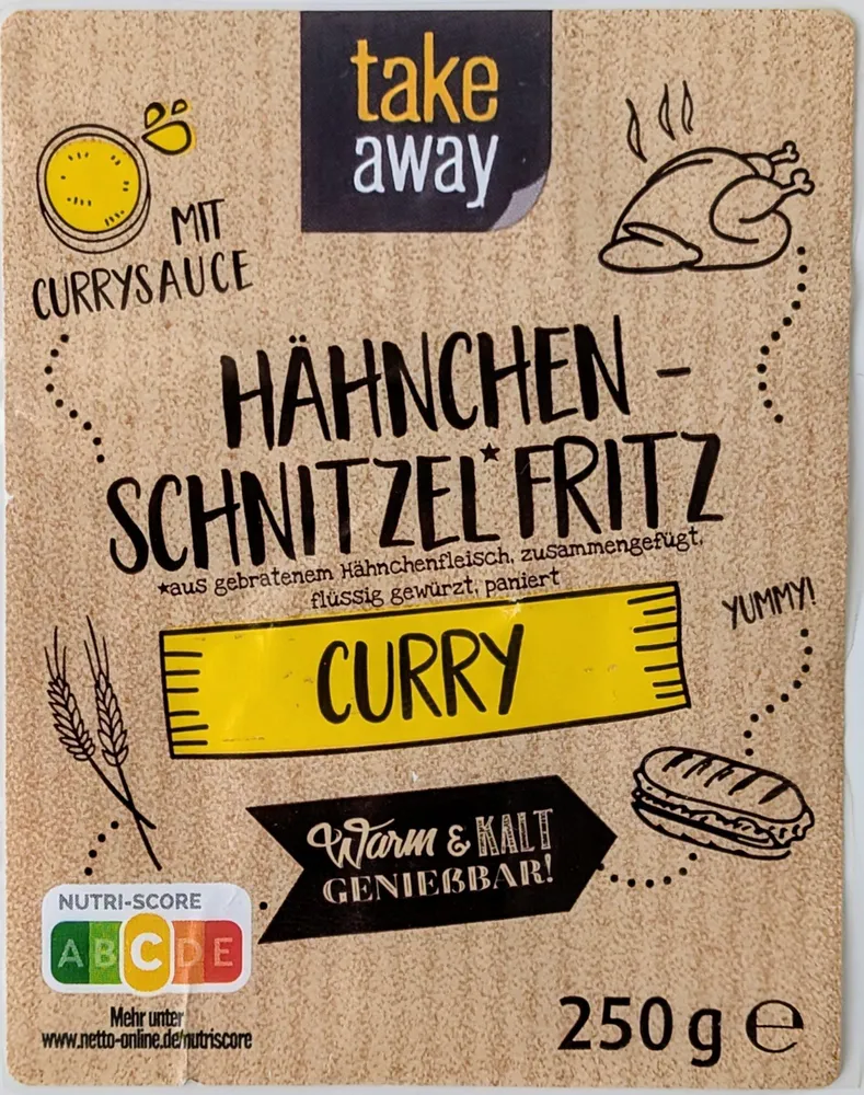 Hähnchen-Schnitzel Fritz (Curry)