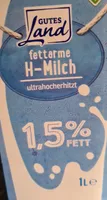 fettarme H-Milch ultrahocherhitzt 1,5% Fett