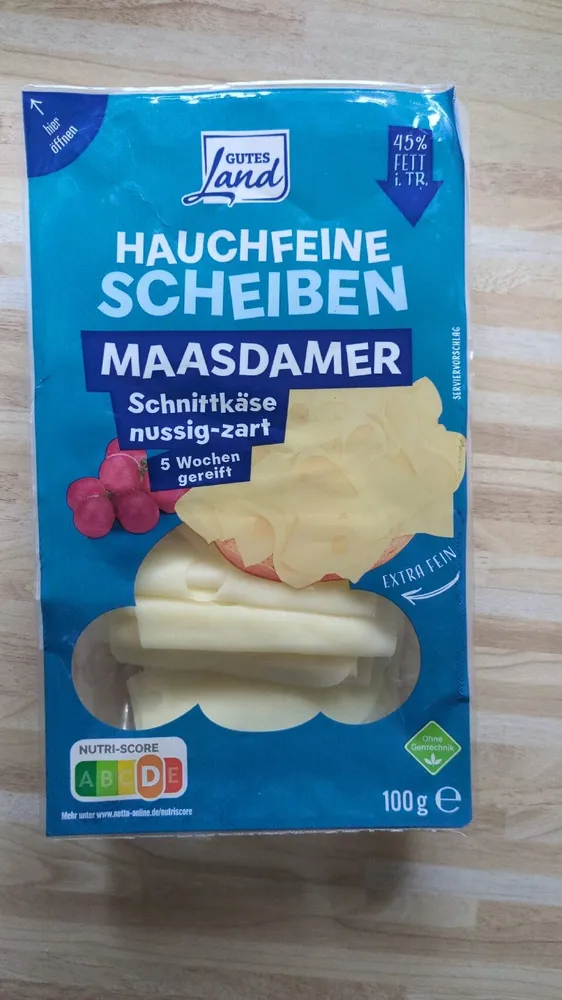 Hauchfeine Scheiben - Maasdamer