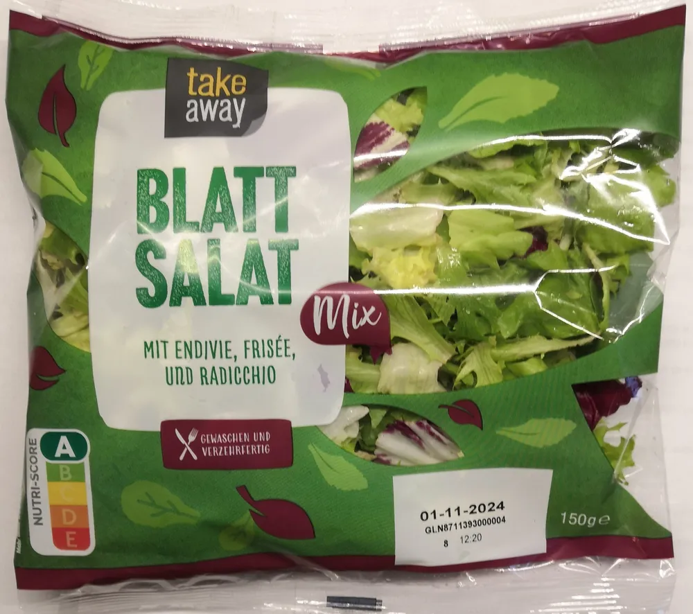 Blattsalat Mix mit Endivie, Frisée und Radicchio