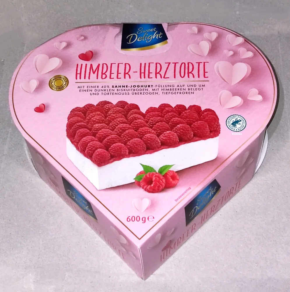 Himbeer-Herztorte