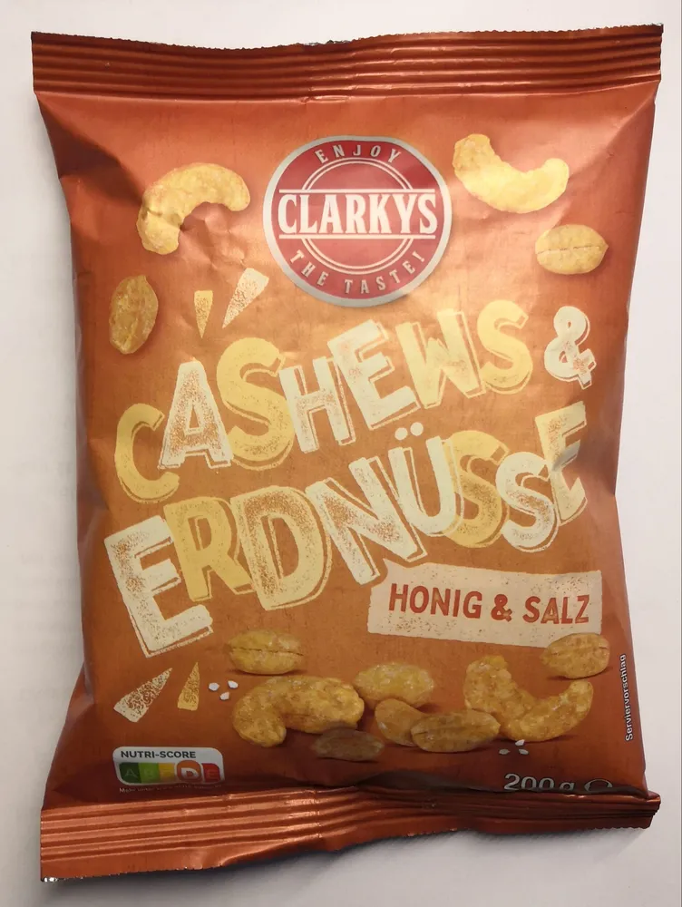 Cashews& Erdnüsse Honig u Salz
