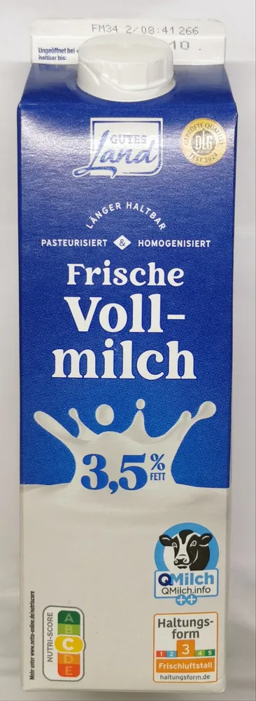 Frische Vollmilch