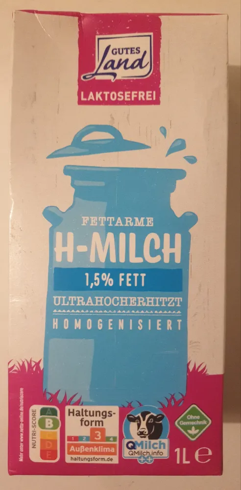 Fettarme H-Milch laktosefrei