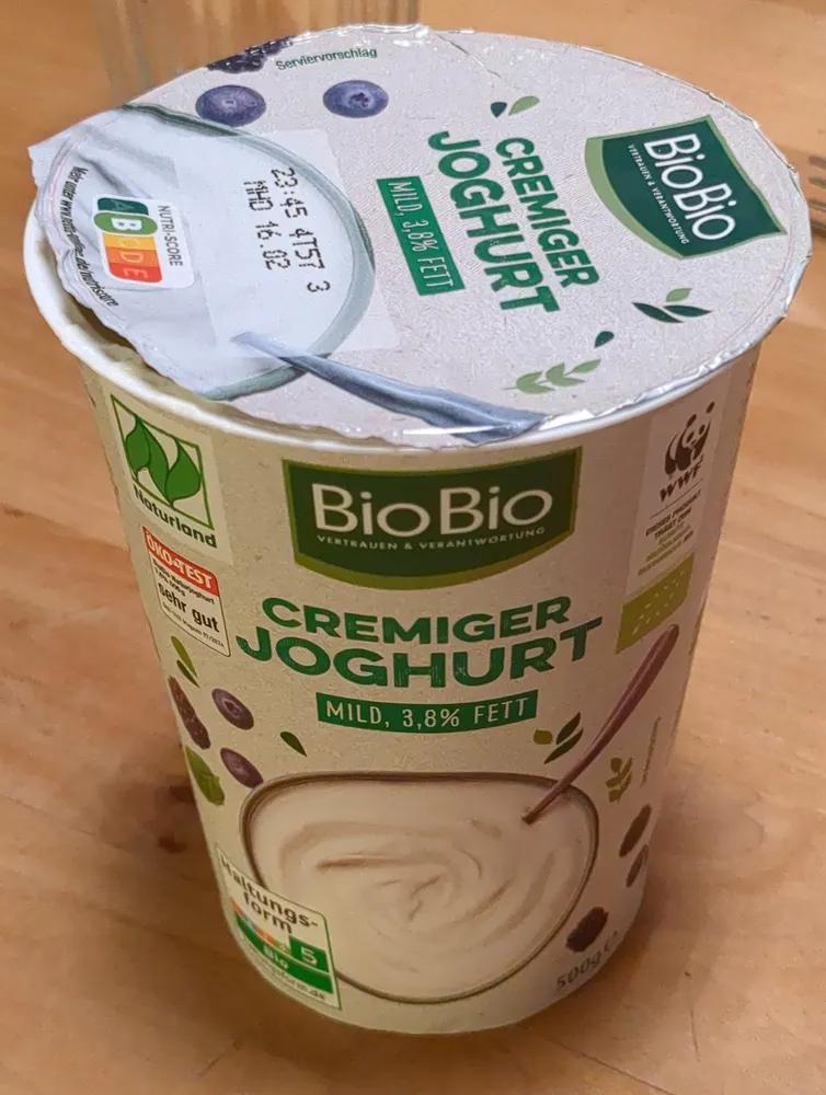 Cremiger Bio-Joghurt pur