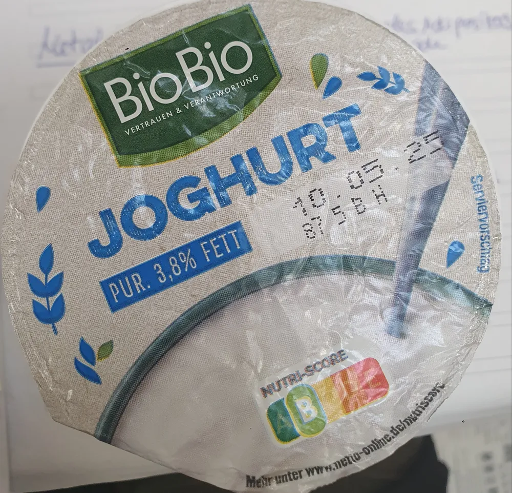Joghurt pur 3,8% Fett