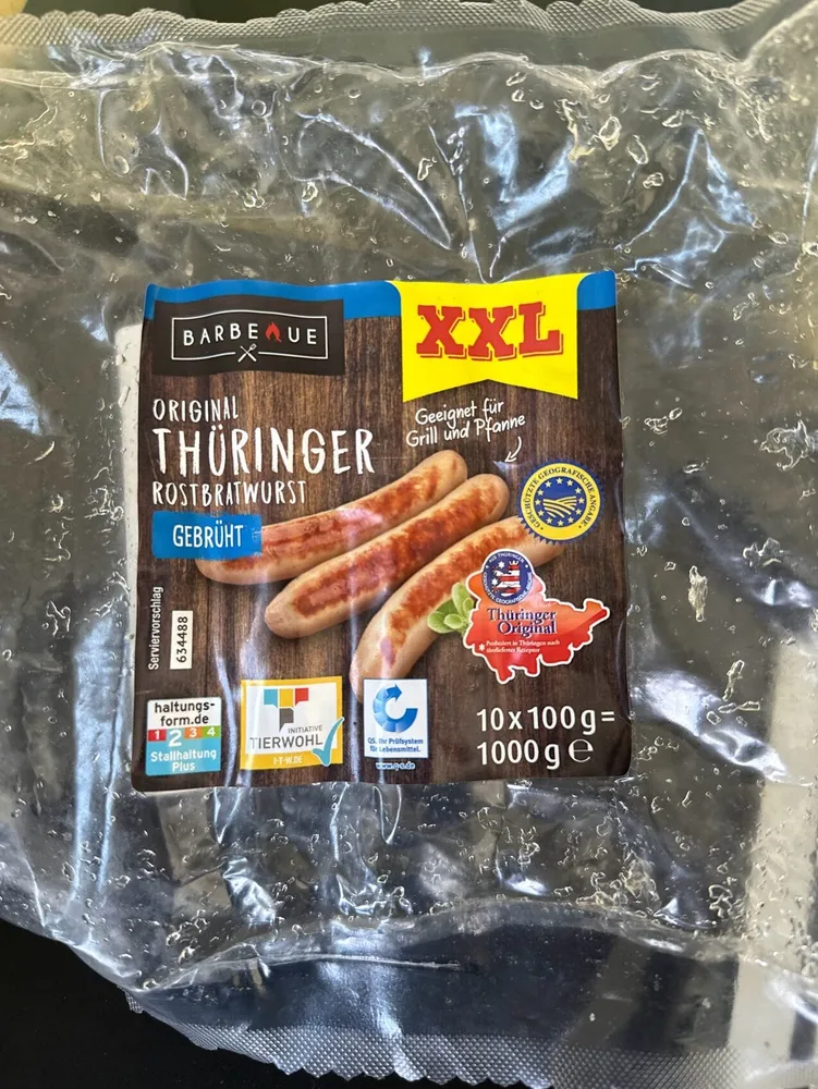 Original Thüringer Rostbratwurst XXL
